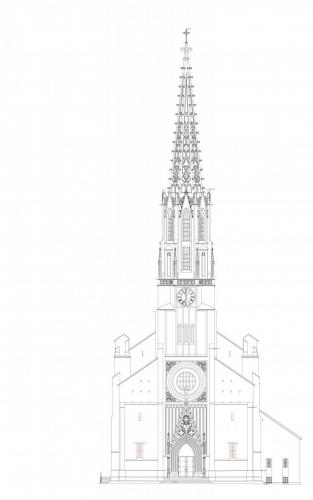 Sanierung Seitenturm SW Bestand Ansicht West