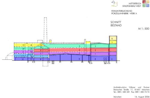 Bestand Porzellanfabrik bis 2007 Schnitt