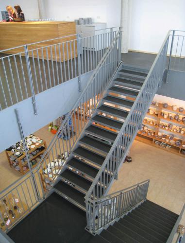 Museum Mitterteich Neubau Stahltreppe